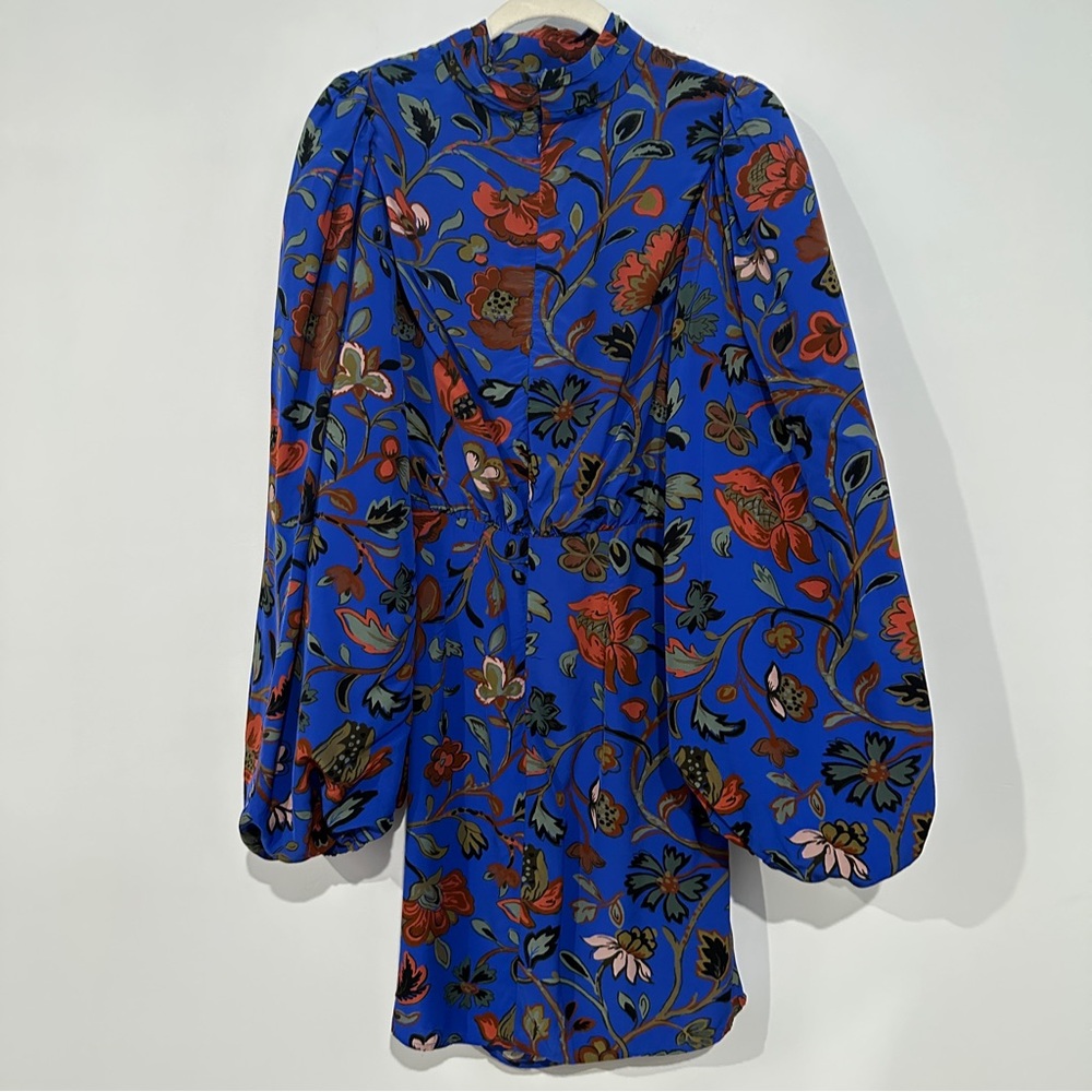 RHODE Blue Floral Mini Dress - Picture 13 of 14